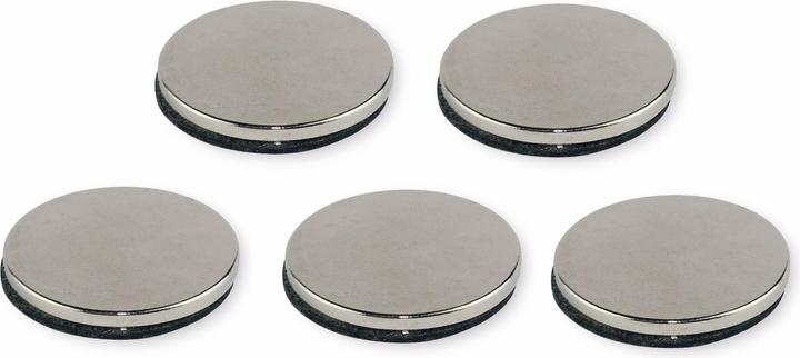 Produktbild Eneroid BLANKO NeodymiummagnetSet 5 Stück 19 x 1,5 mm mit Klebeseite (5 x)