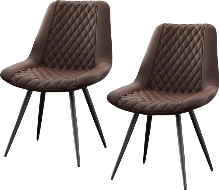 Produktbild HTI-Living Esszimmerstuhl Astrid Kunstleder Braun