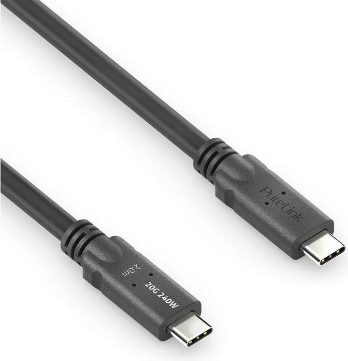 Image du produit Purelink MicroX4 USB4-Kabel USB C - USB C 2 m (2 m, 240 W)