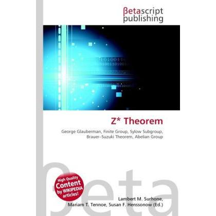 Z Theorem, Fachbücher von Lambert M. Surhone, Miriam T. Timpledon, Susan F. Marseken