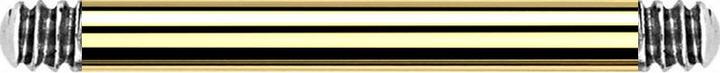 Actual product image Star Piercing Gold-plated micro barbell rod (Titanium G23, without brass)