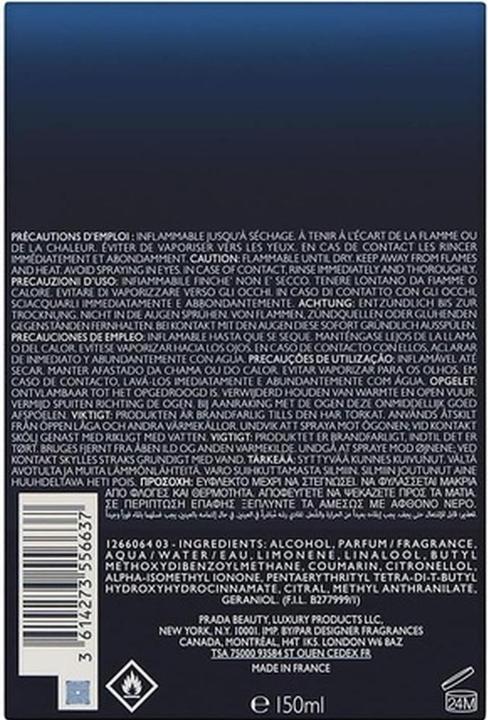 Actual product image Prada Luna Rossa Ocean Eau de Toilette - 150ml (Eau de toilette, 150 ml)