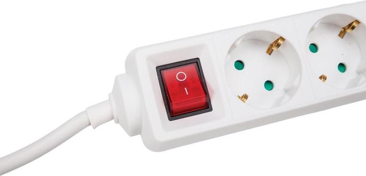 Actual product image Perel 5-socket power strip with switch (5x, CEE 7/3, 1.50 m)
