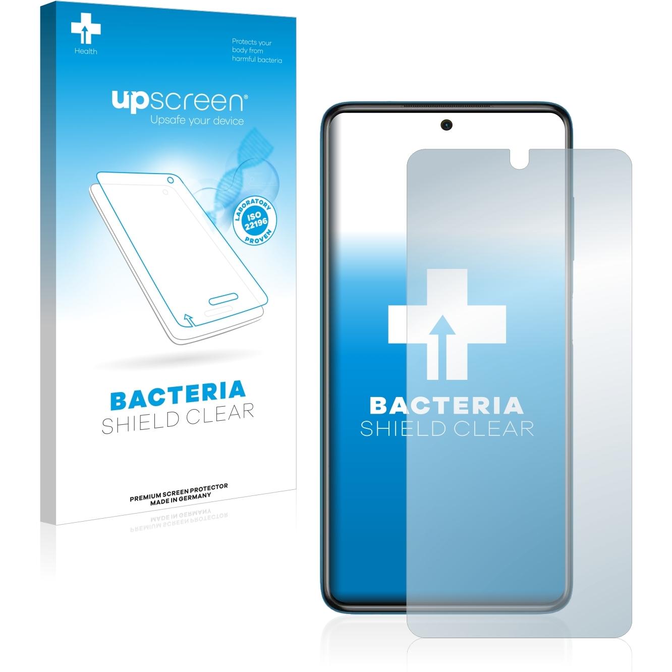 upscreen Antibakterieller Displayschutz (1 Stück, Xiaomi Poco X3 Pro), Smartphone Schutzfolie, Transparent