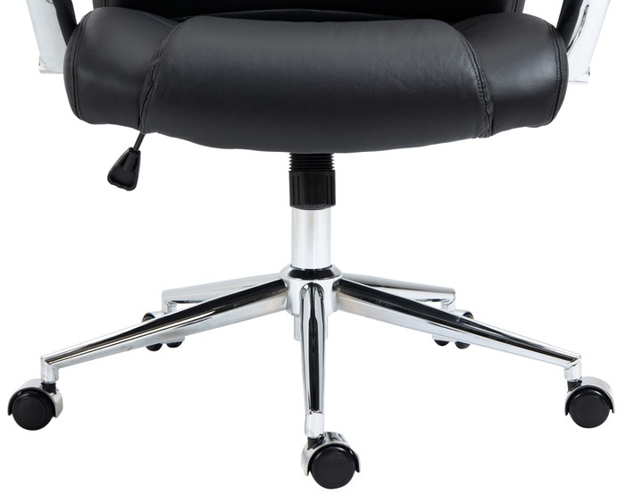 Actual product image CLP Office chair Salford real leather, black