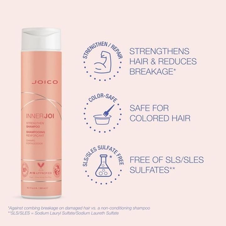 Produktbild Joico INNERJOI Strengthen Shampoo 300 ml (300 ml, Flüssiges Shampoo)
