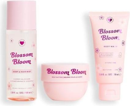 Actual product image I Heart Revolution Blossom Bloom Bath & Body Gift Set All-In-One Mini Hair (Hair care set)