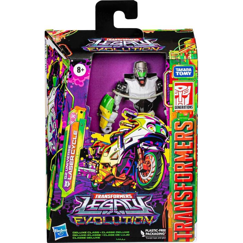 Thumbnail - Hasbro Transformers Generations Legacy Evolution Deluxe Class action figurine G2 Universe Laser Cycle 14 cm