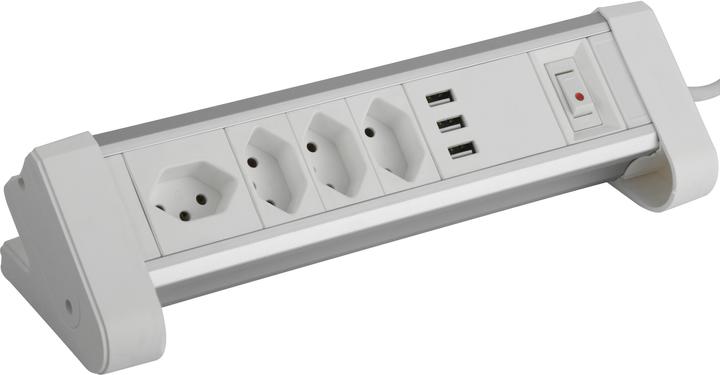Immagine prodotto Schönenberger Striscia di presa da tavolo (7 x, Tipo 13, USB-A, 2 m)