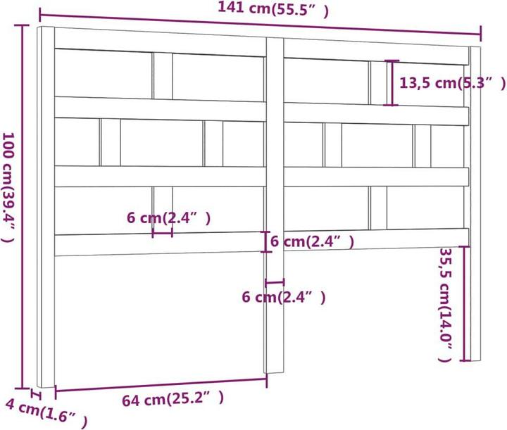 Actual product image VidaXL Dekava (141 x 4 x 100 cm)