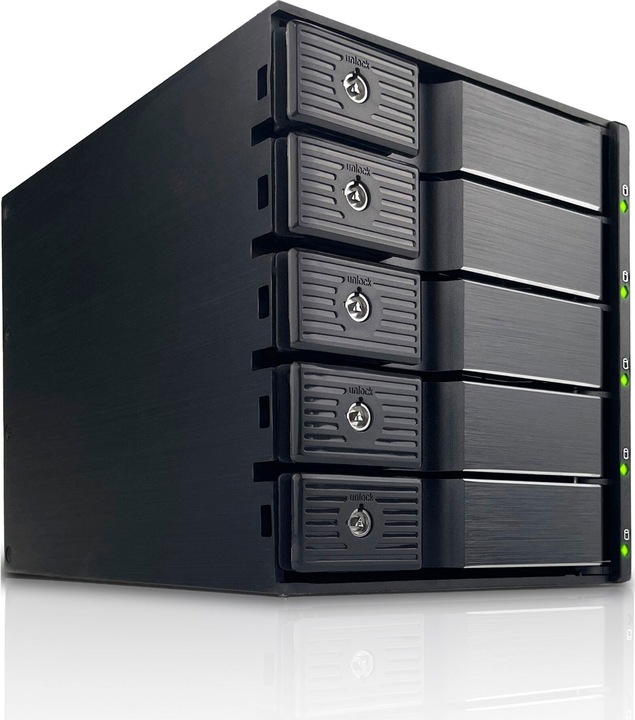 Actual product image Fantec BP-SA3151-12G/6G SAS 12G + SATA 6G backplane for 5x 8.89cm 3.5 inch HDD in a 3x 13.335 cm (3.5")