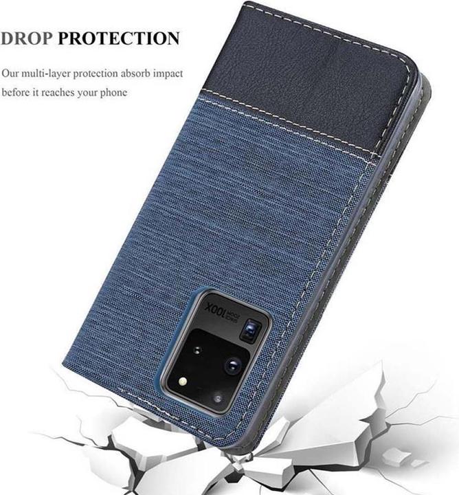 Image du produit Cadorabo Couverture look jeans Book (Samsung Galaxy S20 Ultra)