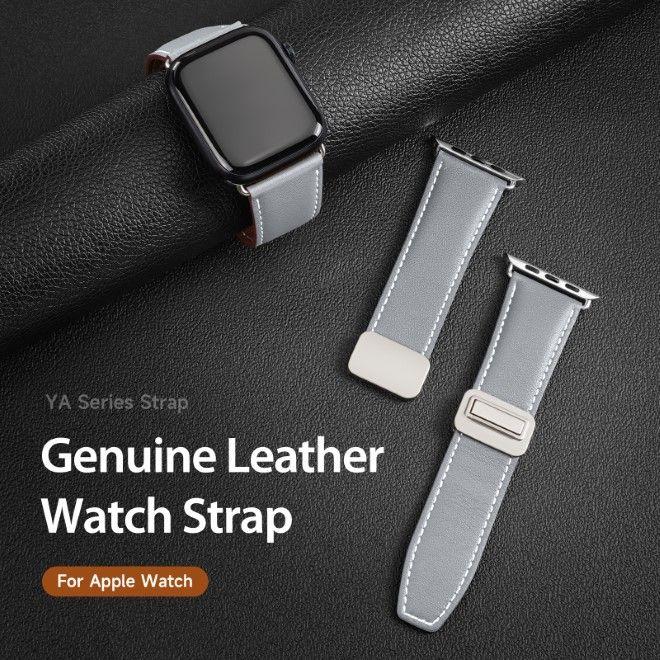 Actual product image Dux Ducis YA bracelet (38 mm, 40 mm, 41 mm, Genuine leather, Apple Watch Series 1, Apple Watch Series 2, Apple Watch Series 3, Apple Watch Series 4, Apple Watch Series 5, Apple Watch Series 6, Apple Watch Series 7, Apple Watch Series 8, Apple Watch Series 9, Apple Watch SE)