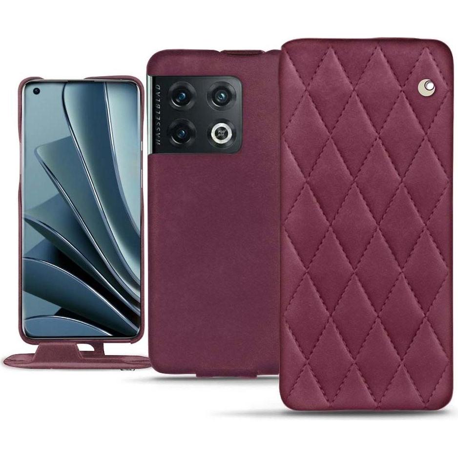 Noreve Lederschutzhülle vertikal (OnePlus 10 Pro), Smartphone Hülle, Violett