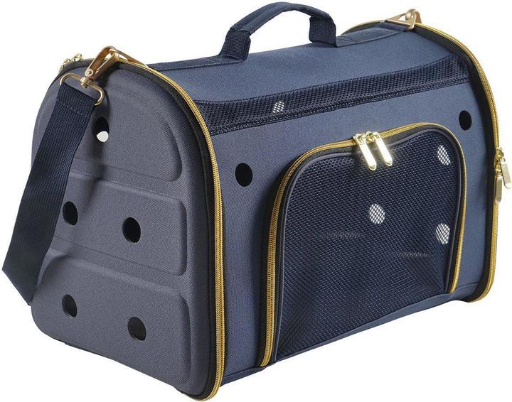 Ozami PET CARRIER BLUE 46x27x31CM - (703.7070) (Hund, Reflektoren, Faltbar)