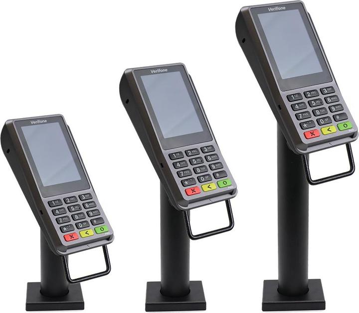 Max Michel Support pour Verifone P200/P400, capot carré, pôles 180 mm