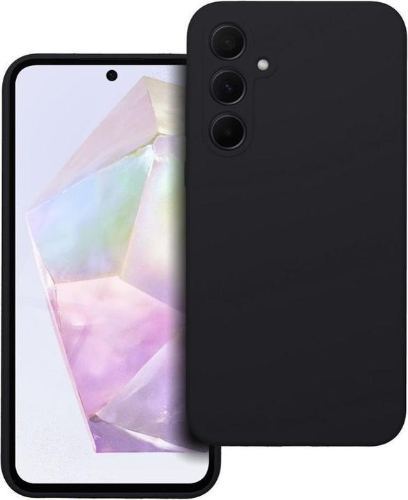 Actual product image OEM Back panel cover Case SILICONE 2mm for SAMSUNG A35 5G black (Samsung Galaxy A35)