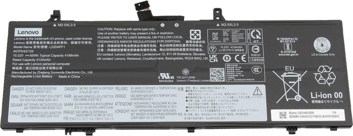 Valori nutrizionali e ingredienti Lenovo L22D4PF1 (4 cubicoli, 4189 mAh)