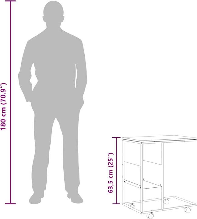 Image du produit vidaXL Beistelltisch (36 x 55 x 63.50 cm)