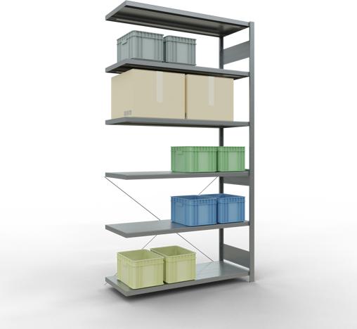 Actual product image Schulte Lagertechnik MULTIplus250 boltless bay system with cross brace