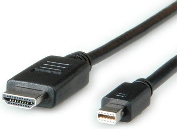Produktbild Roline Mini DisplayPort — HDMI (Typ A) (3 m, DisplayPort, HDMI, 2.0)