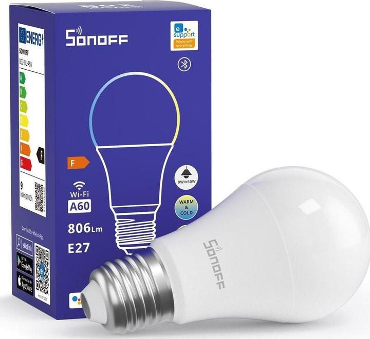 Produktbild Sonoff Smart LED Wifi bulb B02-BL-A60 (E27, 806 lm, 1x)