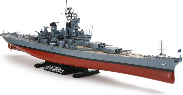 Actual product image Tamiya US Battleship BB-62 New Jersey (w/Details)