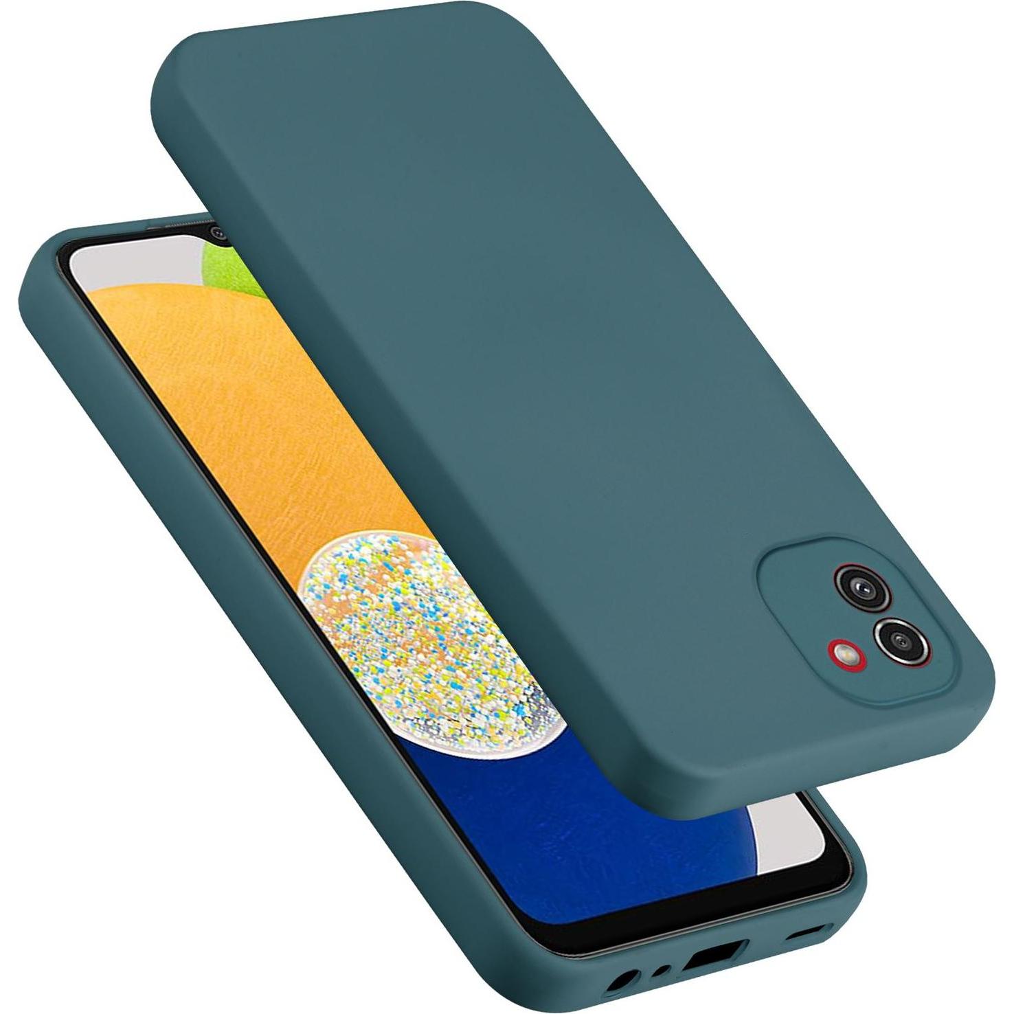 Cadorabo Hülle für Samsung Galaxy A03 TPU im Liquid Schutz Design (Samsung Galaxy A03), Smartphone Hülle, Grün
