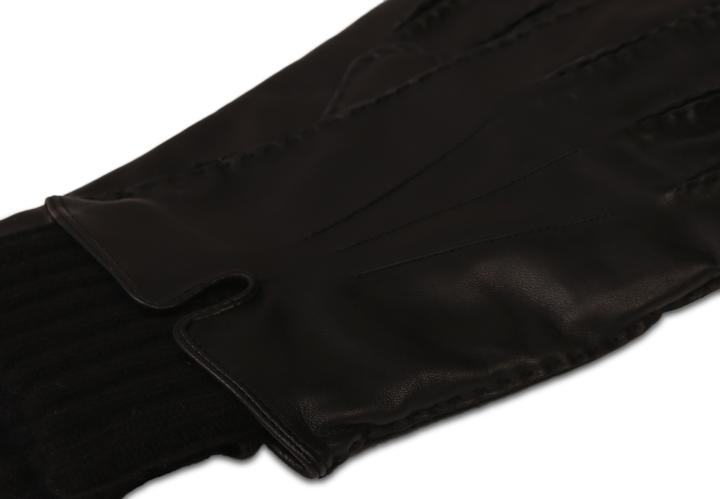 Image du produit Cash-Mere Lederhandschuhe mit Pulswärmer und Touchscreen tauglich (L)