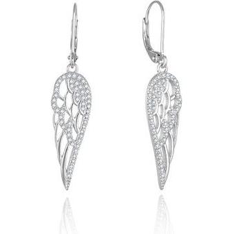 Beneto, Ohrringe, Silver dangling earrings Angel wings AGUC2613 (L)