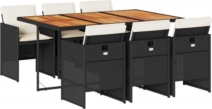 Produktbild vidaXL Garten Essgruppe (165 x 106 x 73 cm)