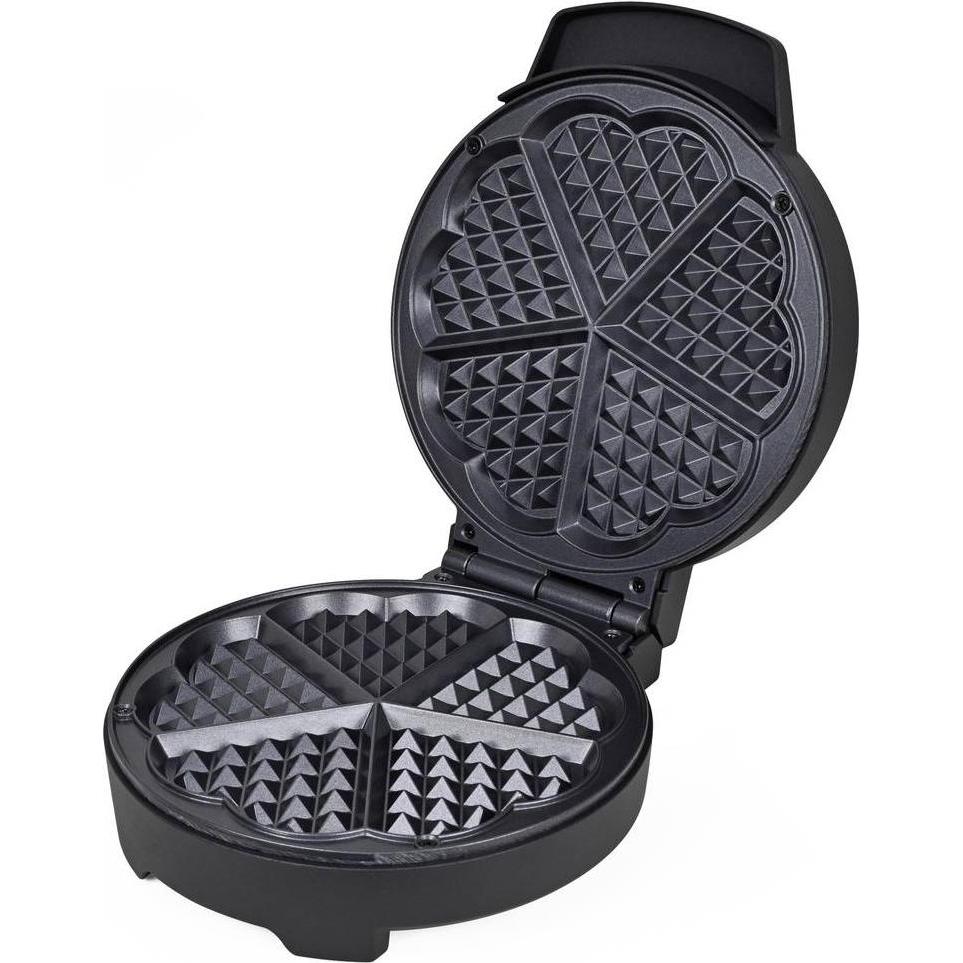 Silva Homeline WA 2001 Waffeleisen Schwarz, Piastra per waffel, Nero