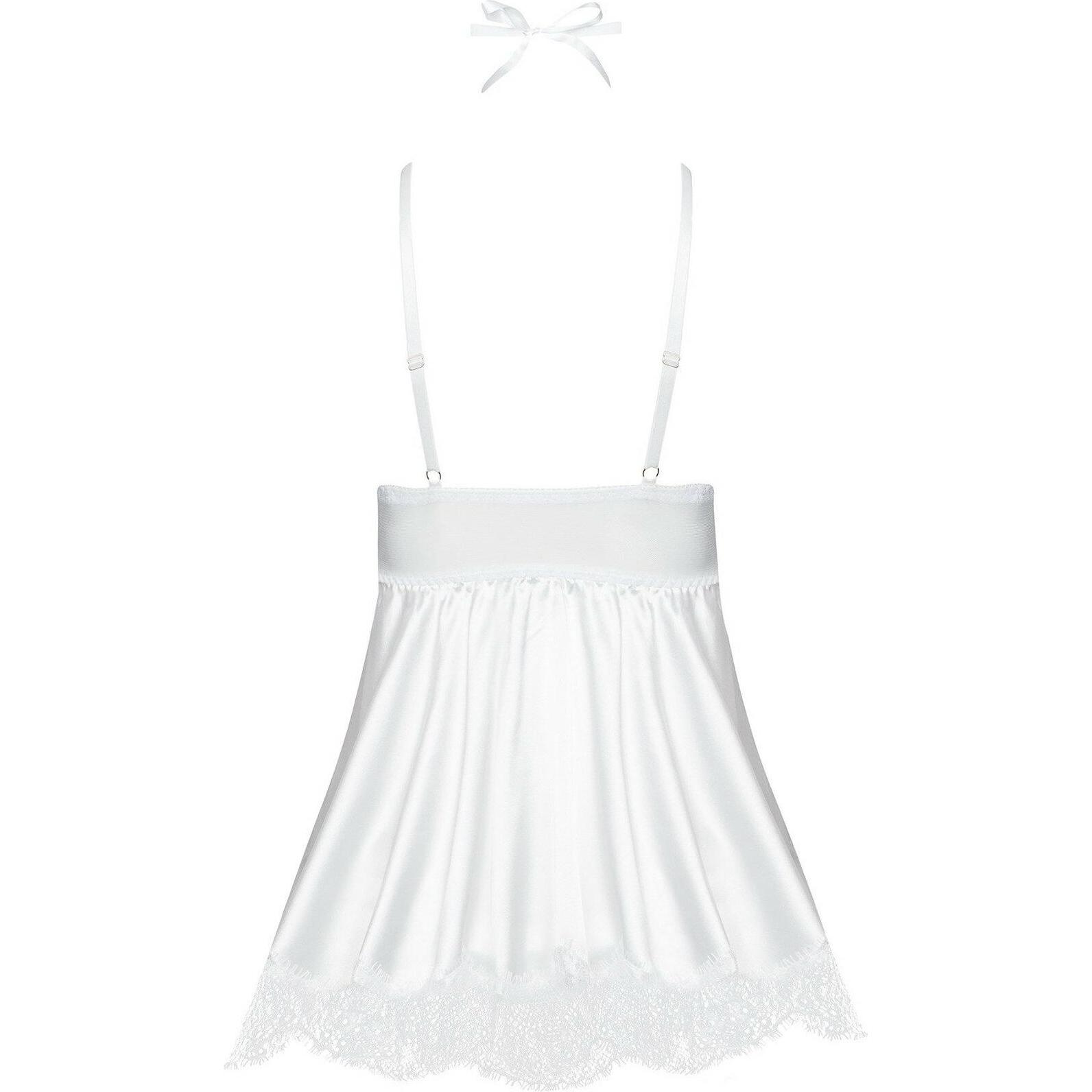 Beauty Night, Damen, Kleider, BN Eve chemise white S/M, Weiss, (M)