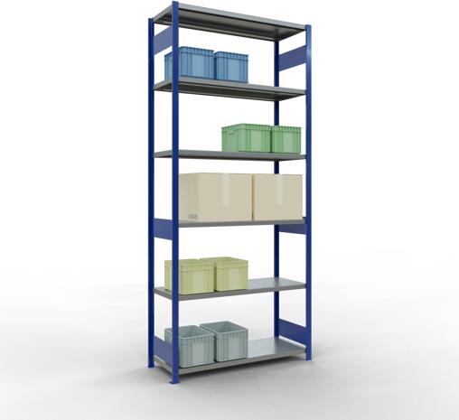 Actual product image Schulte Lagertechnik MULTIplus250 basic racking system with length ledgers
