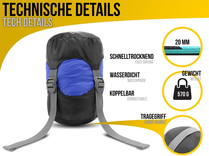 Produktbild Normani Ultralight-Schlafsack Runty (2.10 m)