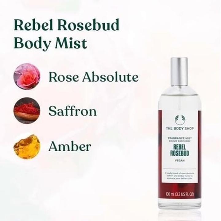 Produktbild The Body Shop - Perfumed body mist Rebel Rosebud (Fragrance Mist) 100 ml (Eau de Toilette, 100 ml)