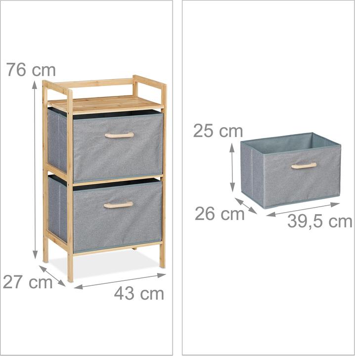 Actual product image Relaxdays Bathroom shelf (43 x 27 x 76 cm)