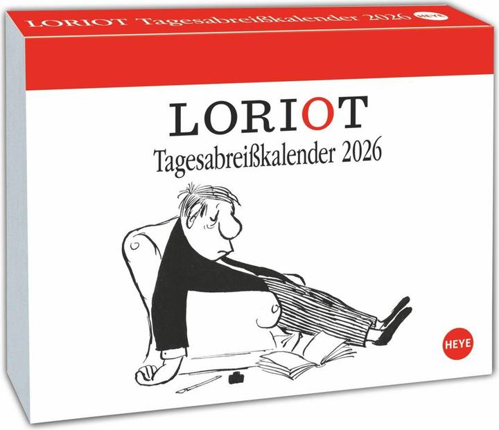 Loriot Tagesabreisskalender 2026 (14 x 11 cm)