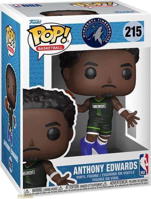 Actual product image Funko POP NBA Minnesota Timberwolves Anthony Edwards
