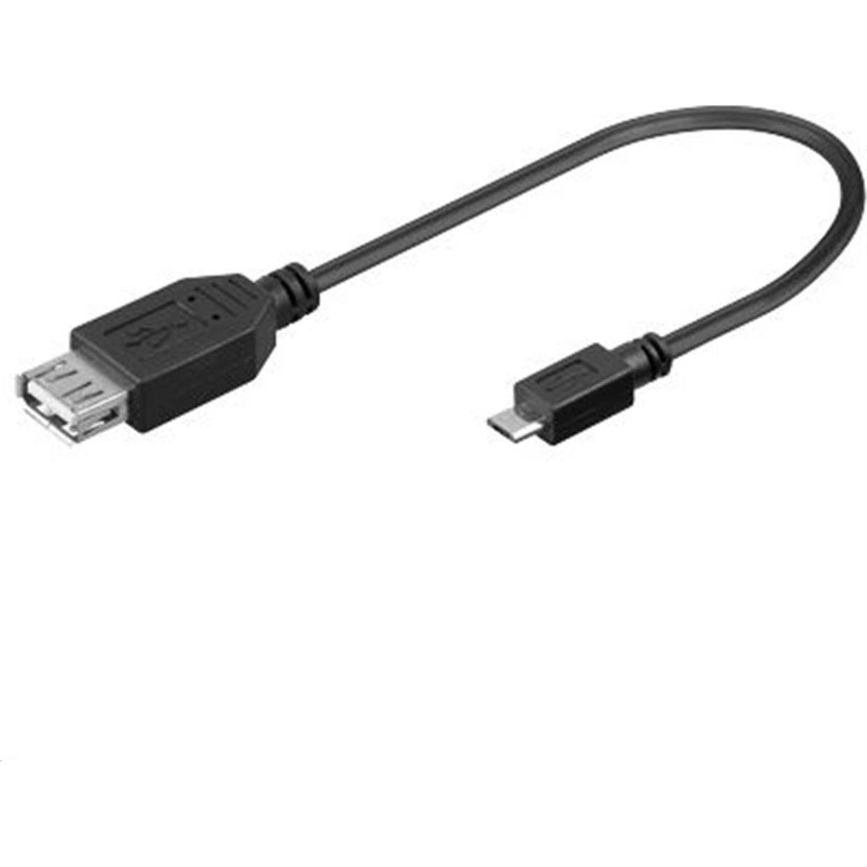 Thumbnail - MicroConnect USB-Kabel (0.20 m, USB 2.0), USB Kabel