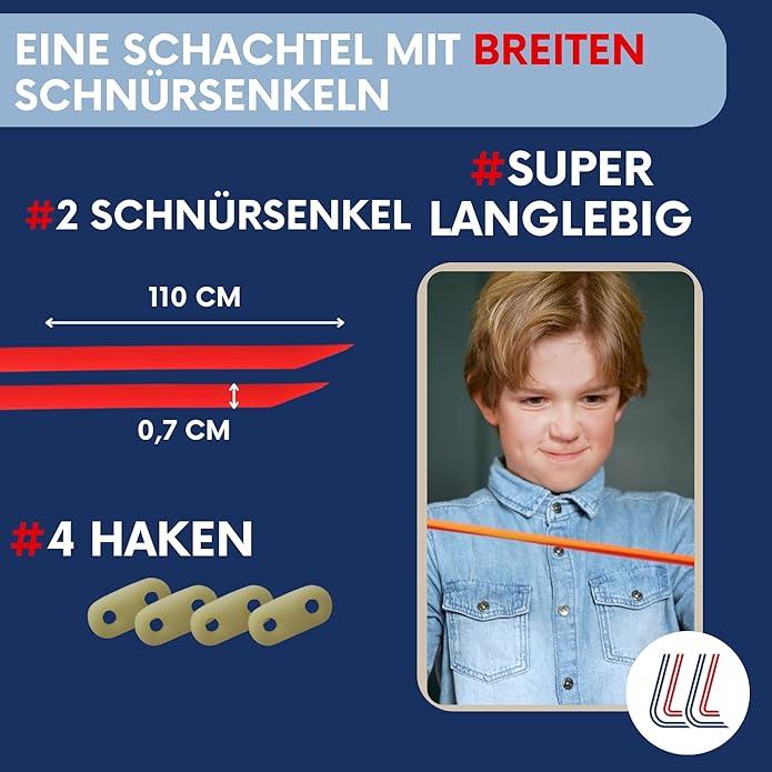 Image du produit Gorilla Elastische Schnürsenkel Flexibel Ohne Binden (110 cm)