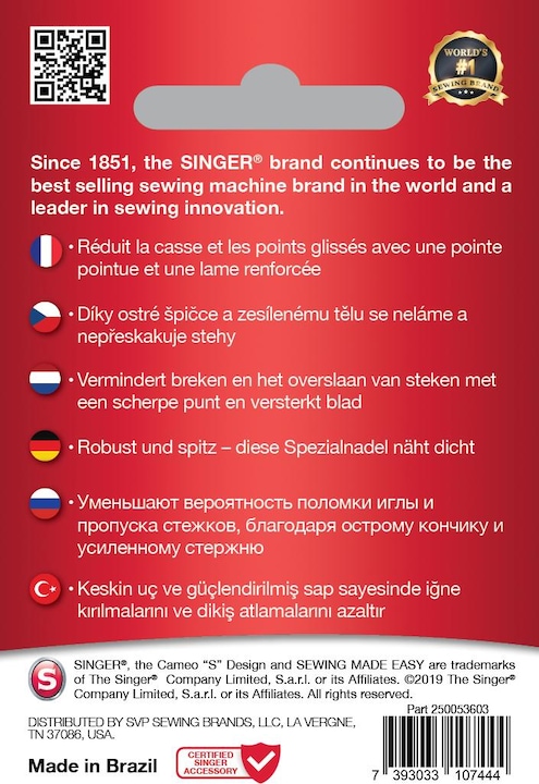 Actual product image Singer Nähmaschinennadel