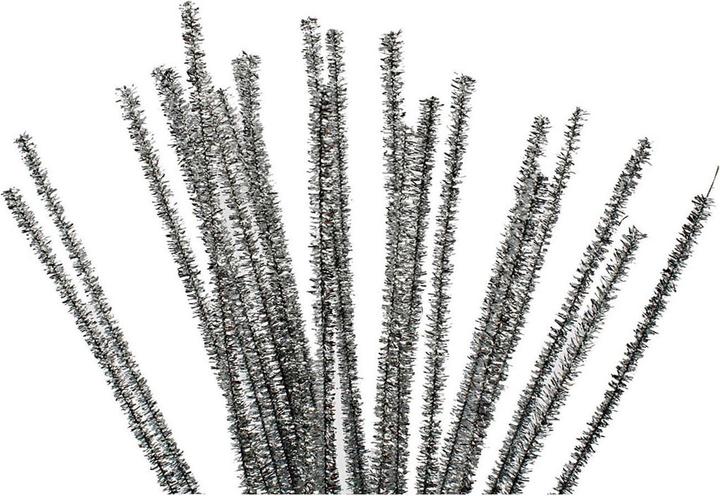 Image du produit Creativ Company Chenille Argent 30cm, 50pcs (0.30 m)