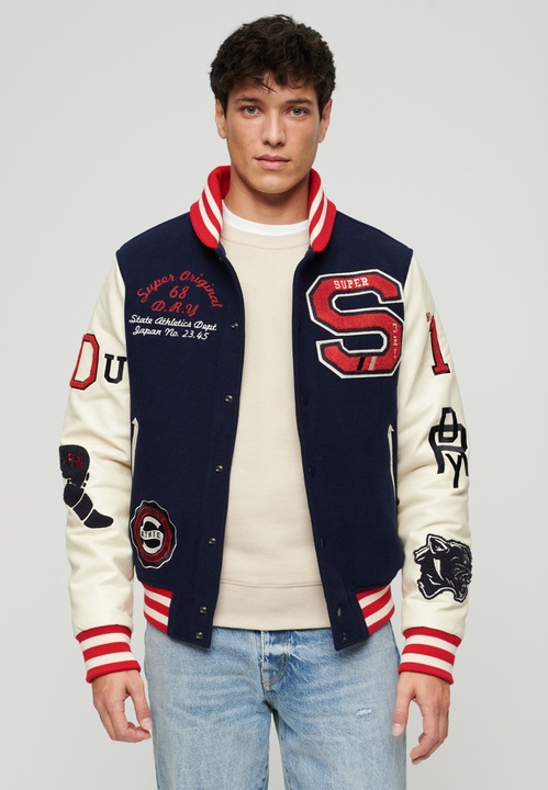 Actual product image Superdry College Varsity Patched Bomber (XXL)