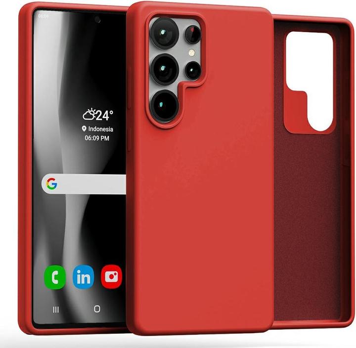 Immagine prodotto Silicone Sam S25 Ultra S938 czerwony/red (Samsung Galaxy S25 Ultra)