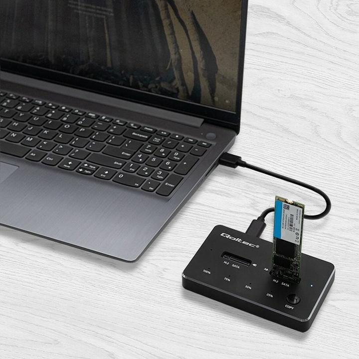 Produktbild Qoltec 50310 Drive docking station (M.2)