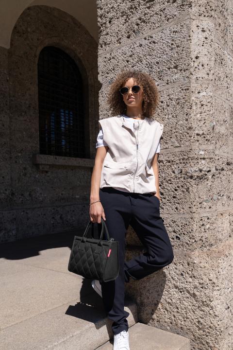 Actual product image reisenthel daily shopper XS rhombus black