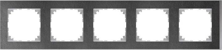 Actual product image Merten MEG4050-3669. product color: aluminum, black, brand compatibility:, Material: Stone, Thermoplastic