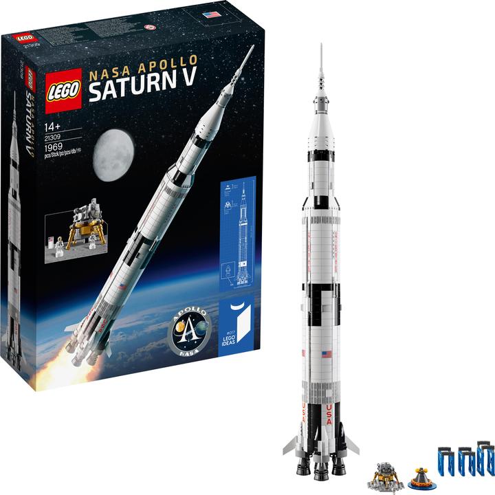 Produktbild LEGO NASA Apollo 11 Saturn V (21309, LEGO Ideas, LEGO Seltene Sets)