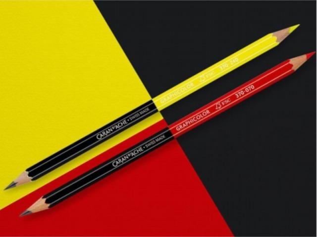 Produktbild Caran d'Ache Graphicolor Bicolor Stift (HB, 12 x)